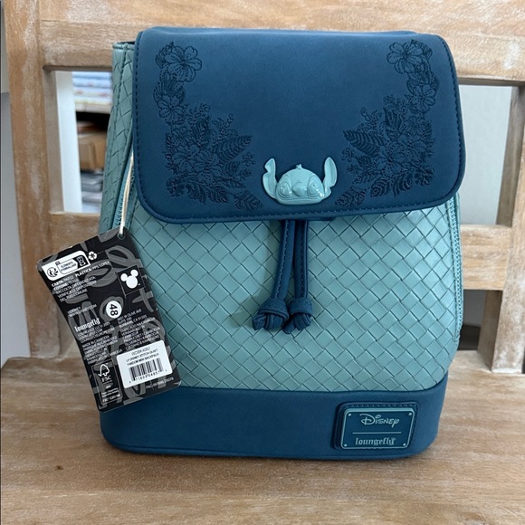 Disney Loungefly Stitch Woven Backpack - Picture 1 of 5
